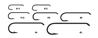 C68S Stainless Steel Fishing Hooks 2X-Strong 2X-Short Tarpon fly