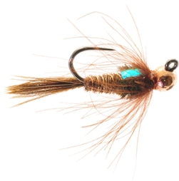 Jigged CDC Pheasant Tail Tungsten Bead Head Nymph