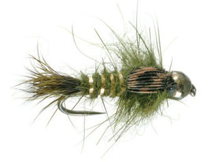 Gold Ribbed Hares Ear Tungsten Bead Head Nymph