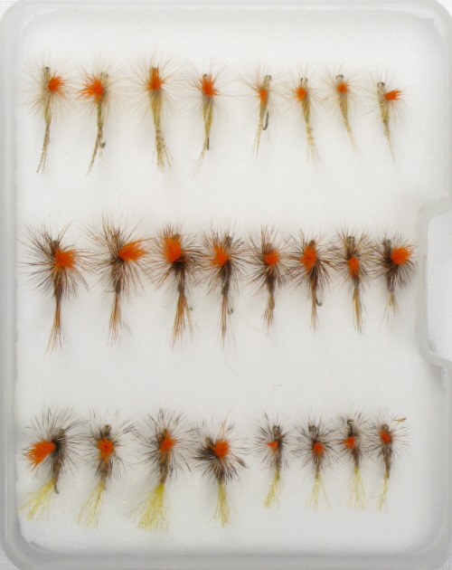 Hi Viz Parachute Dun Dry Fly <br /> #16 - Hares Ear