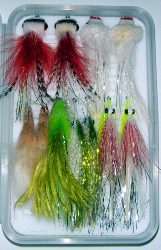 Silicone Slider Saltwater Fly <br /> #3/0 - Chartreuse