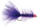 Egg Sucking Crystal Leech Fly <br /> #2 - Purple/Pink Head