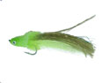 Silicone Slider Saltwater Fly <br /> #3/0 - Chartreuse